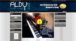 Desktop Screenshot of aldysheetmusic.com